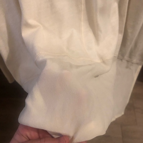 Madewell cream silk-edge dolman top - Picture 4 of 8